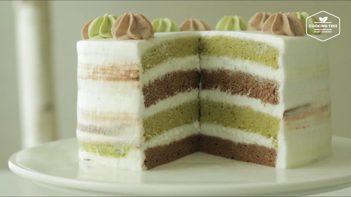 Green tea chocolate cake Recipe Cooking tree