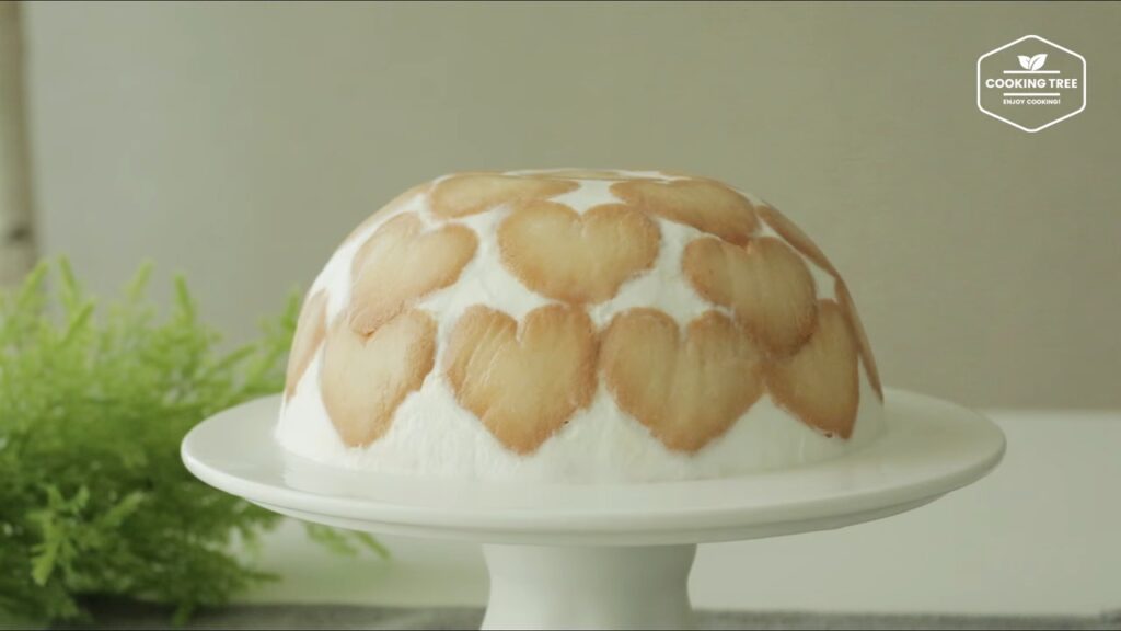 Heart biscuit dome cake Recipe No Bake Banana Cake Cooking tree