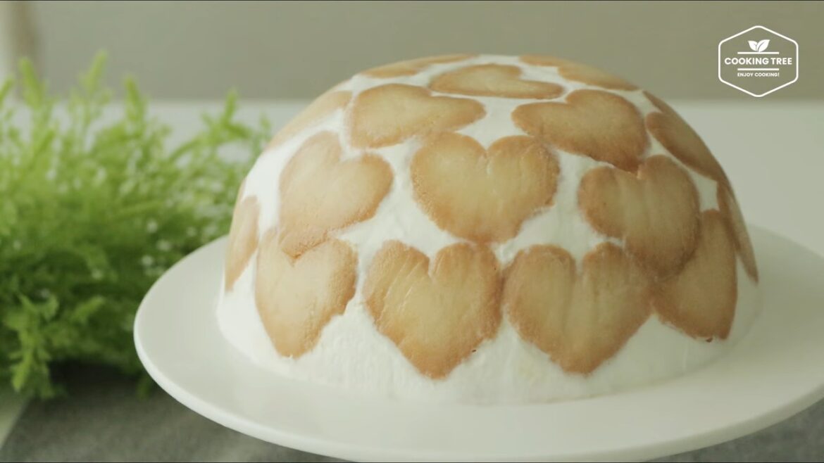 Heart biscuit dome cake Recipe No Bake Banana Cake Cooking tree