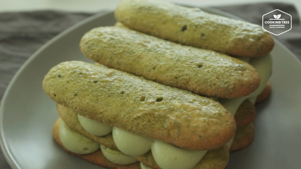 Lady finger and Green tea Matcha tiramisu Recipe Cooking tree