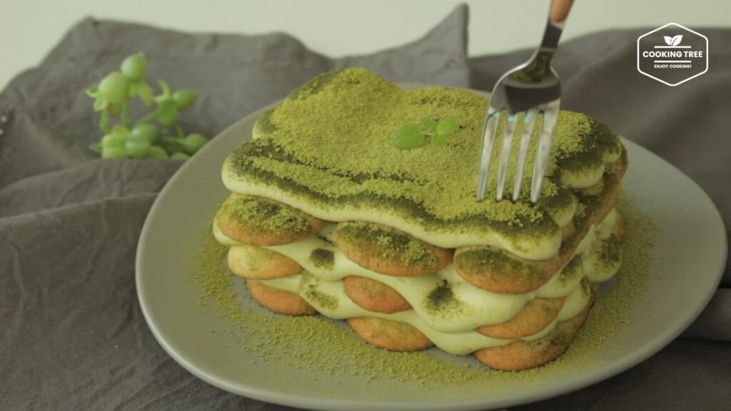 Lady finger and Green tea Matcha tiramisu Recipe Cooking tree