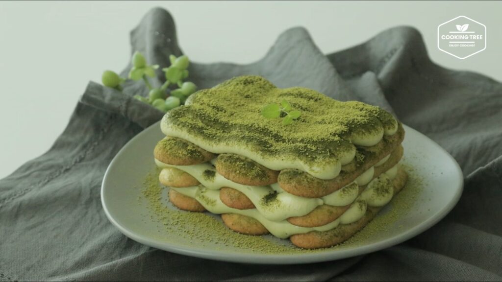 Lady finger and Green tea Matcha tiramisu Recipe Cooking tree