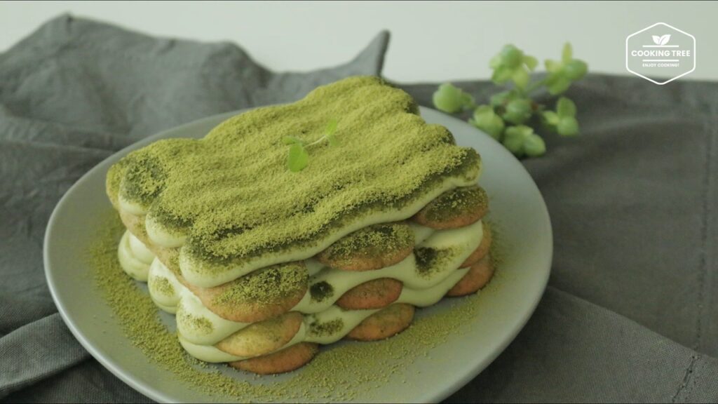 Lady finger and Green tea Matcha tiramisu Recipe Cooking tree