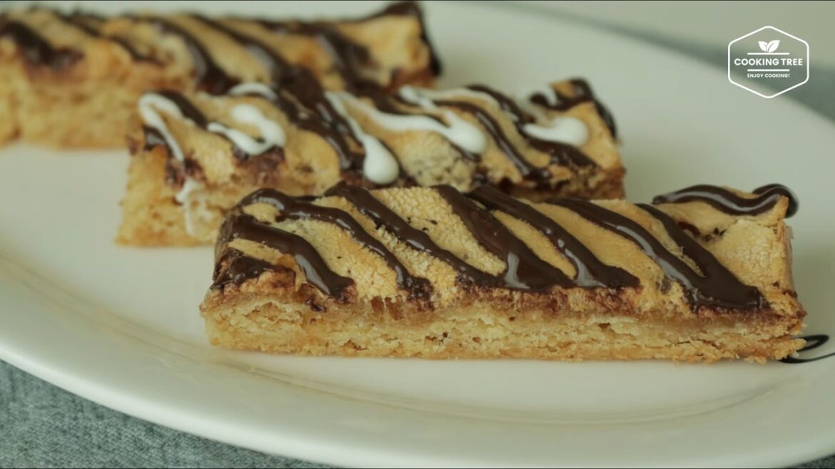 Marshmallow Peanut butter Cookie bar Cooking tree