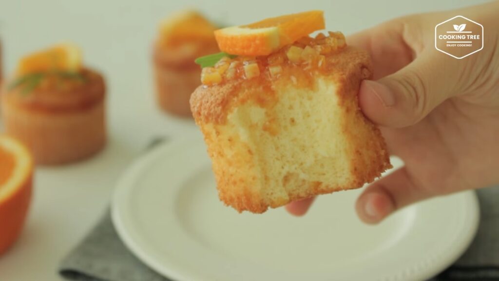 Orange Castella Cupcakes Recipe Cooking tree