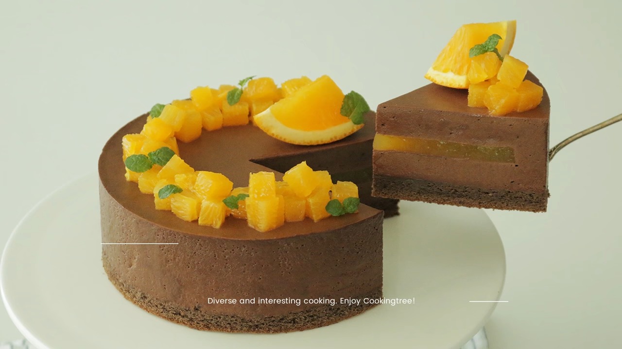 Orange chocolate mousse cake Recipe