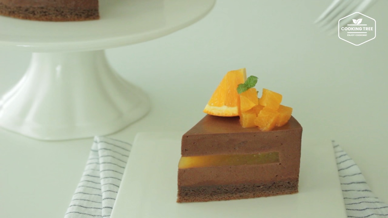 Orange chocolate mousse cake Recipe
