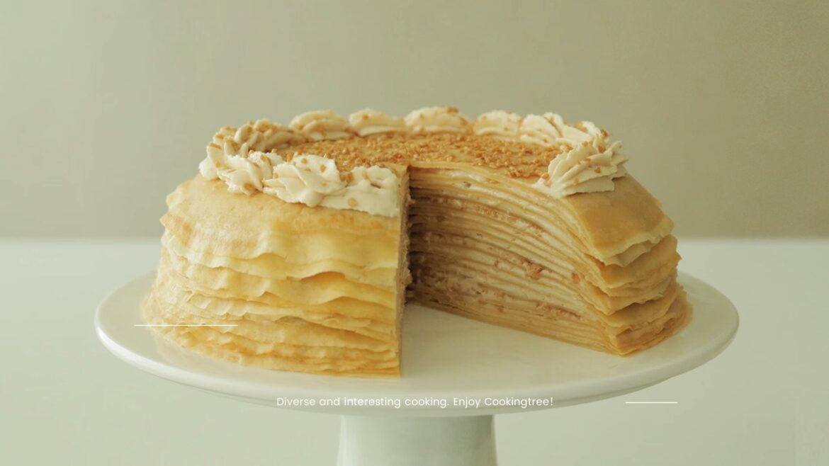 Peanut butter crepe cake Recipe