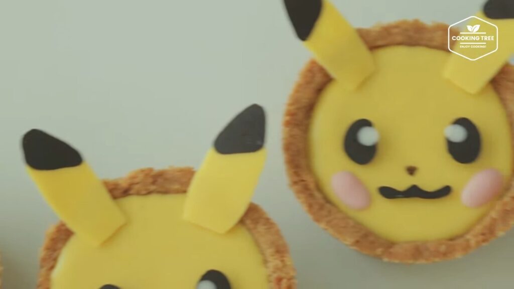 Pikachu Banana cream Tart Recipe Cooking tree