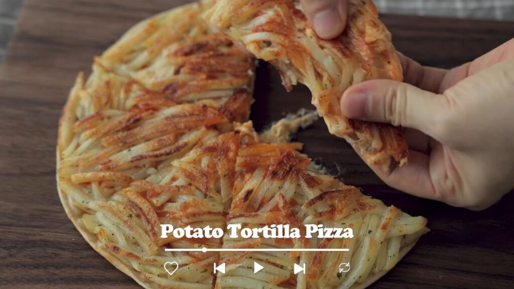 Potato Tortilla Pizza No Oven One Pan Recipe Cooking tree