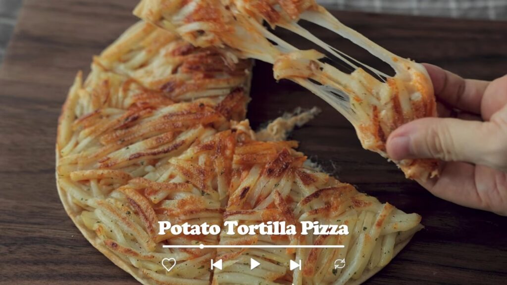 Potato Tortilla Pizza No Oven One Pan Recipe Cooking tree