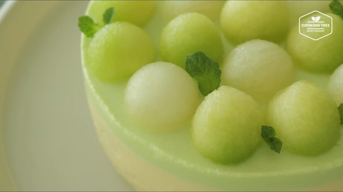 REAL Melon mousse cake Recipe Cooking tree
