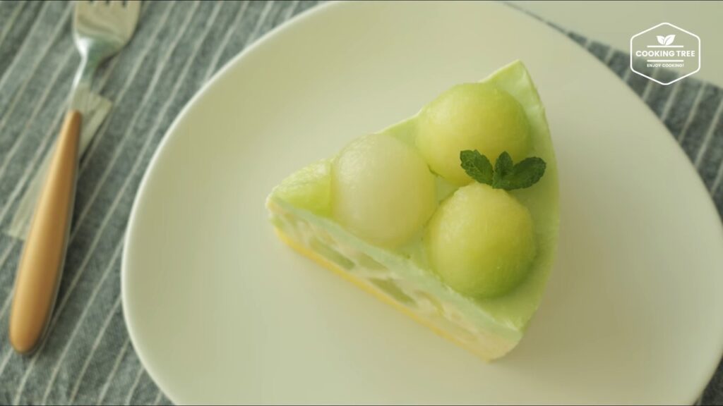 REAL Melon mousse cake Recipe Cooking tree