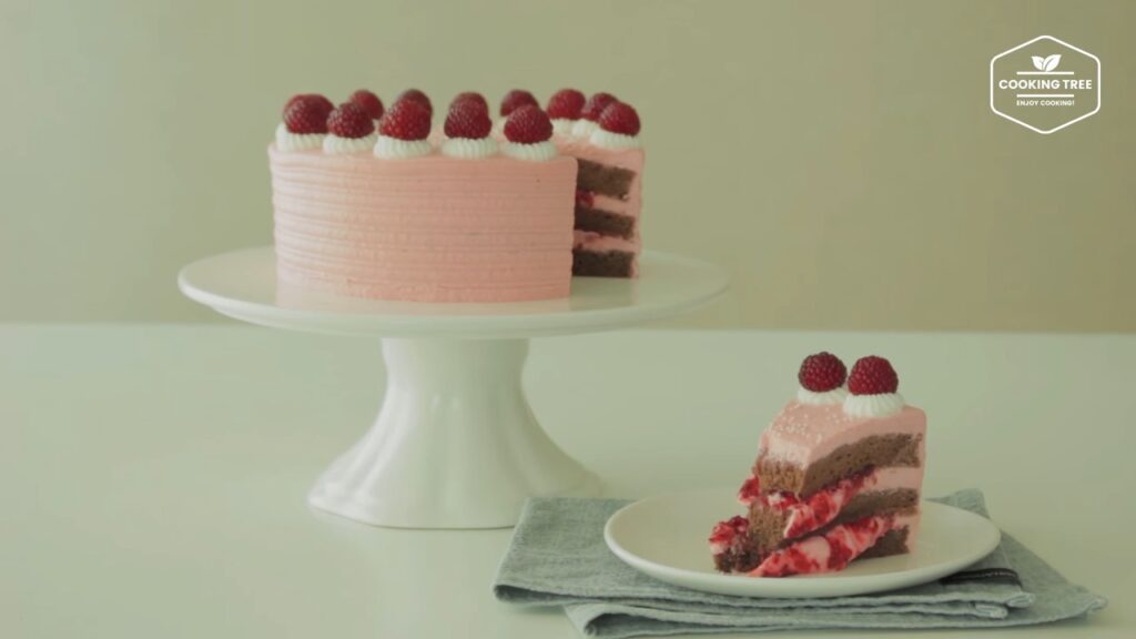 Raspberry chocolate cake Cooking tree