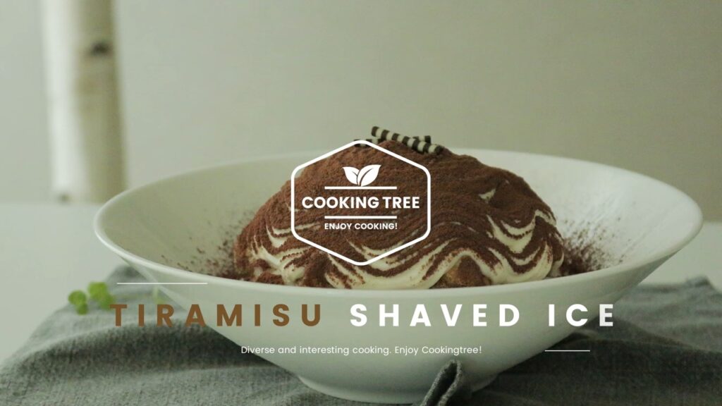 Tiramisu Shaved Ice Bingsu Recipe Cooking tree