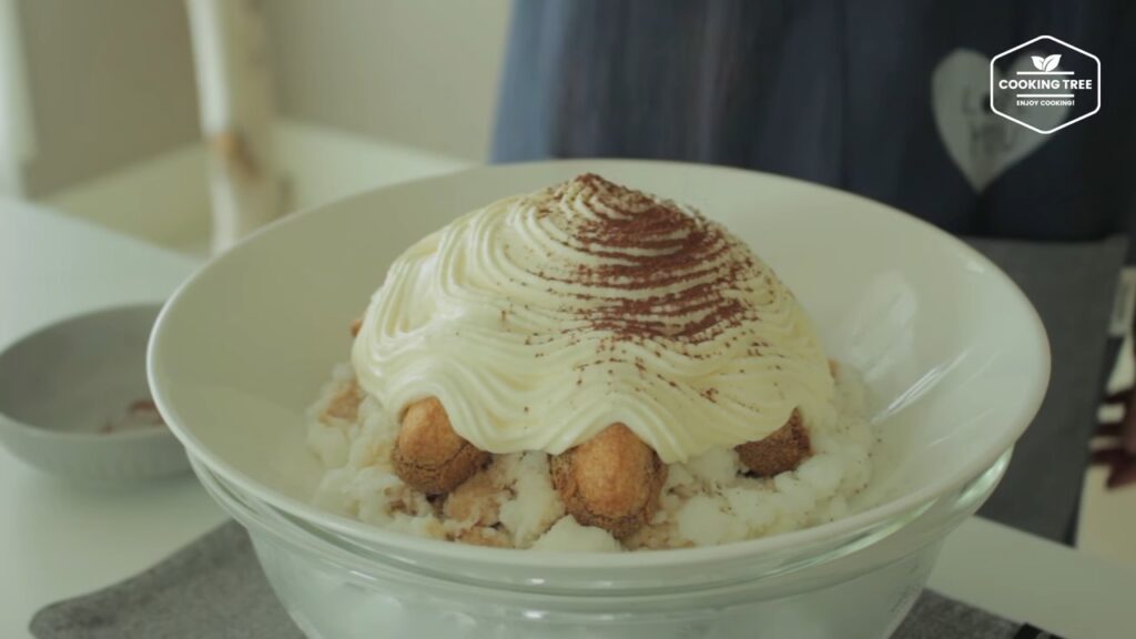 Tiramisu Shaved Ice Bingsu Recipe Cooking tree