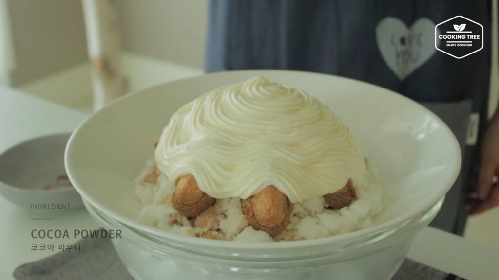 Tiramisu Shaved Ice Bingsu Recipe Cooking tree