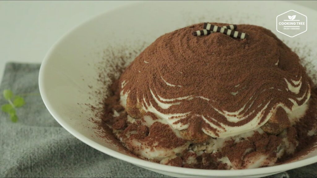 Tiramisu Shaved Ice Bingsu Recipe Cooking tree