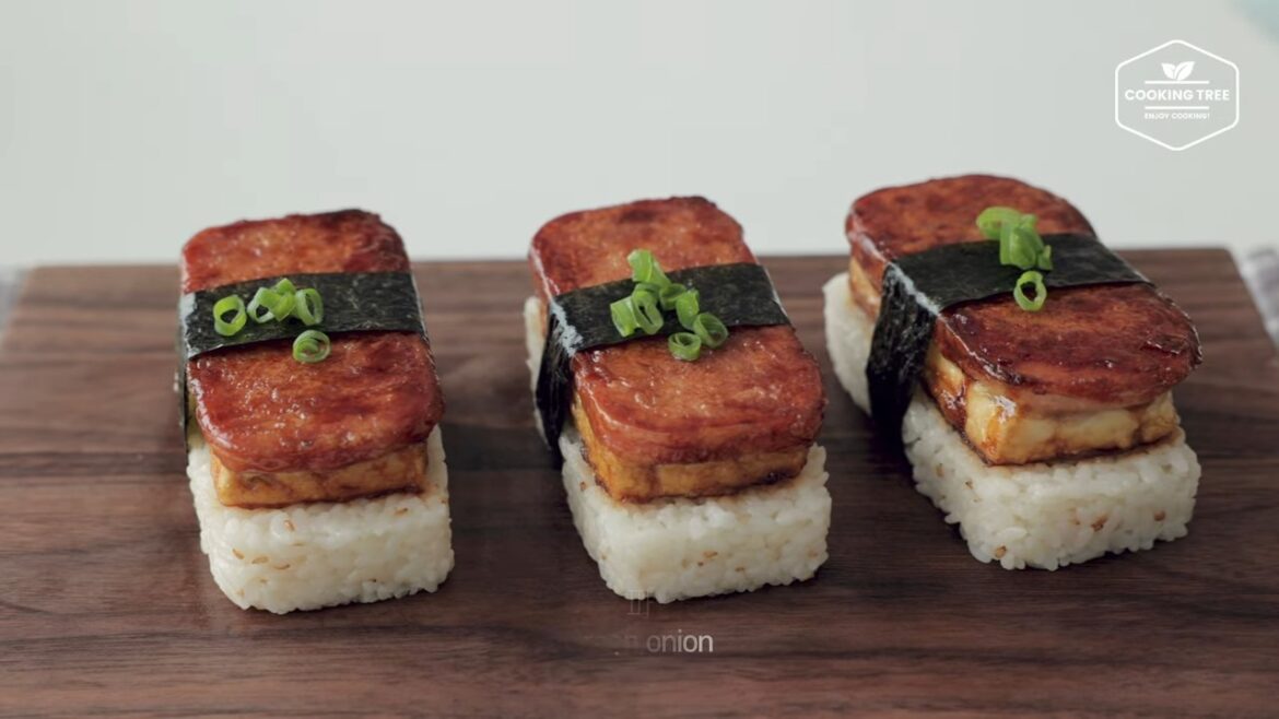 Tofu Spam Musubi Recipe Lunch Box Idea Cooking tree