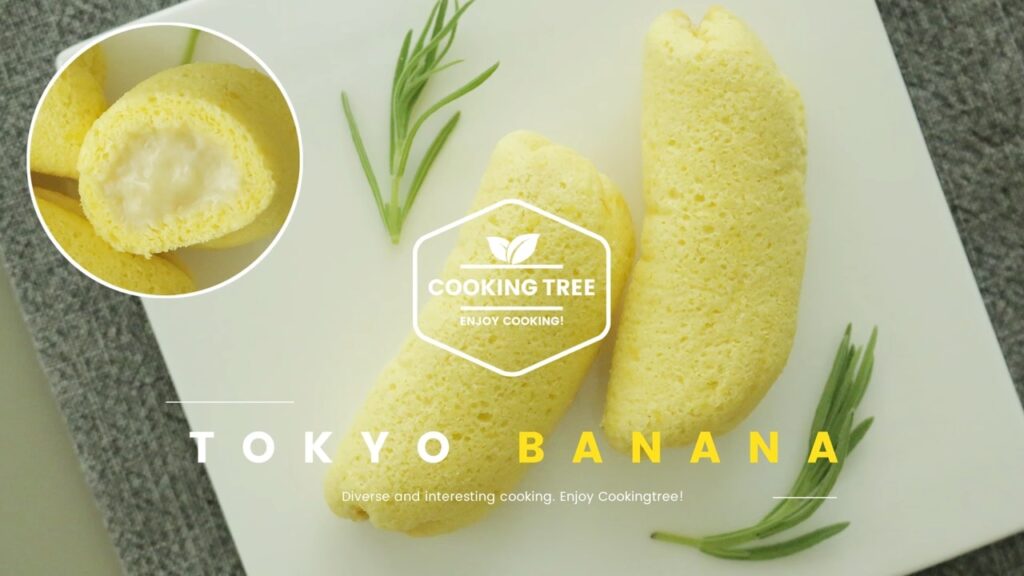 Tokyo Banana Recipe Banana roll cake Cooking tree