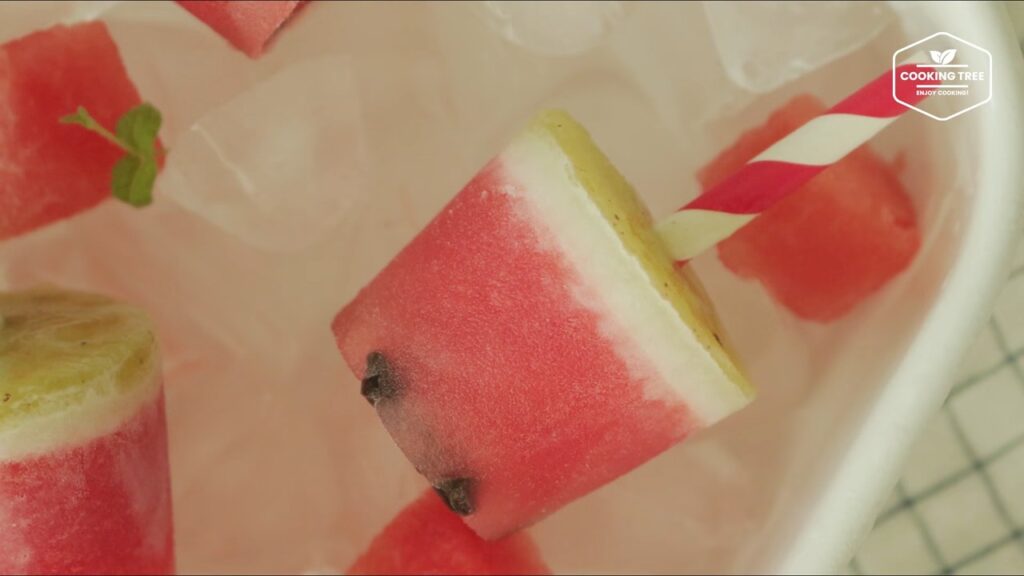 Watermelon Popsicles Recipe Watermelon ice cream Cooking tree