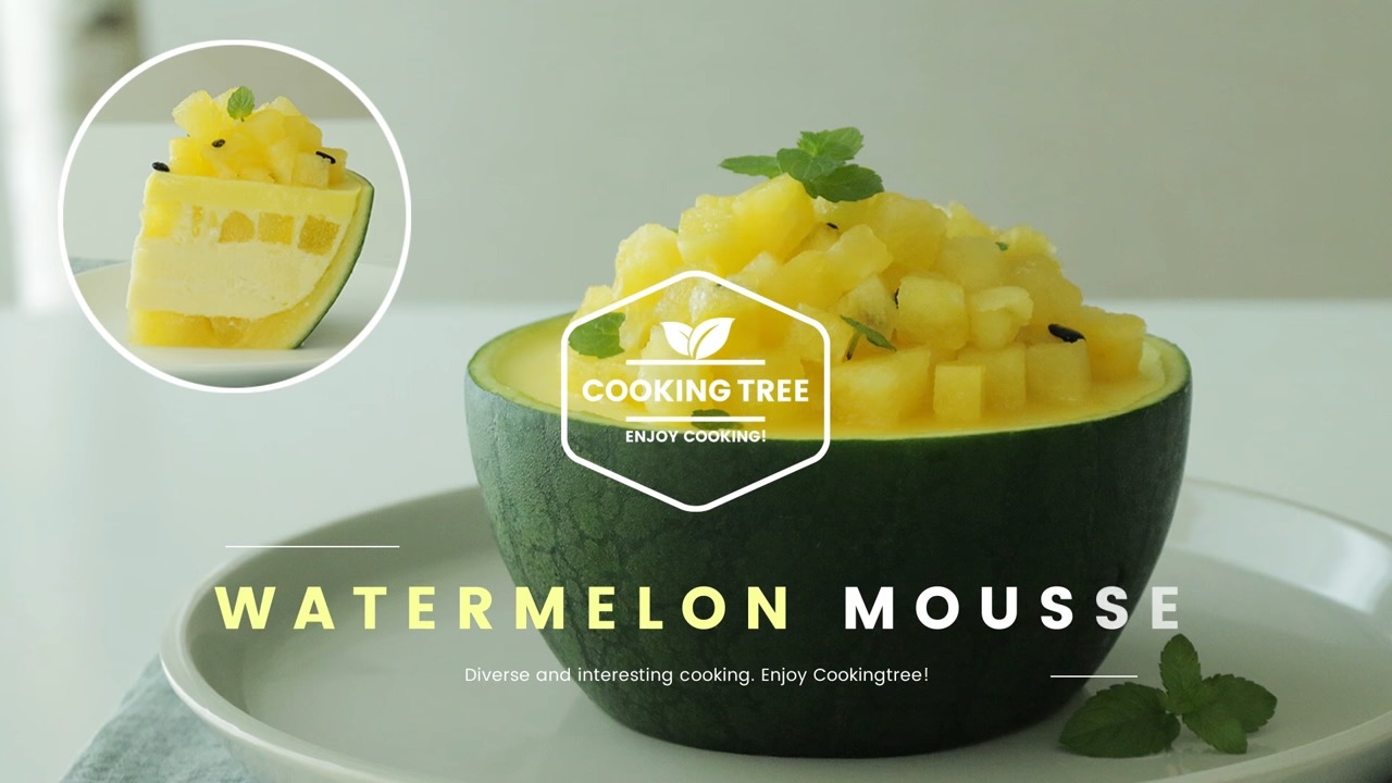 Yellow Watermelon Mousse cake Recipe