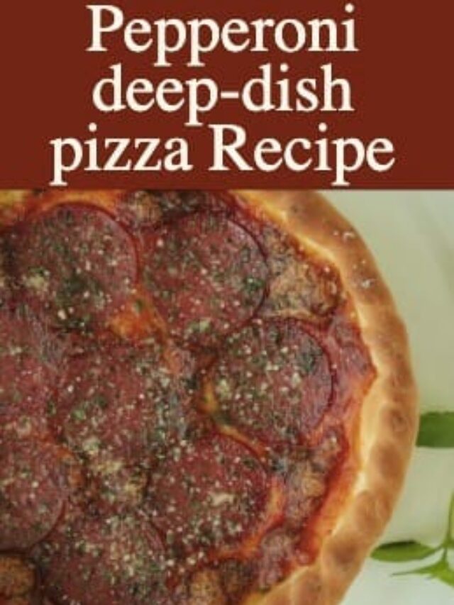 Pepperoni deepdish pizza Recipe Cooking Tree