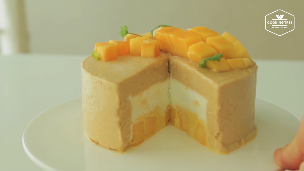 Mango ice cream cake Recipe