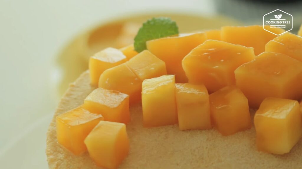 망고가 가득가득 망고 아이스크림 케이크 만들기 Mango ice cream cake Recipe Cooking tree 쿠킹트리 screenshot