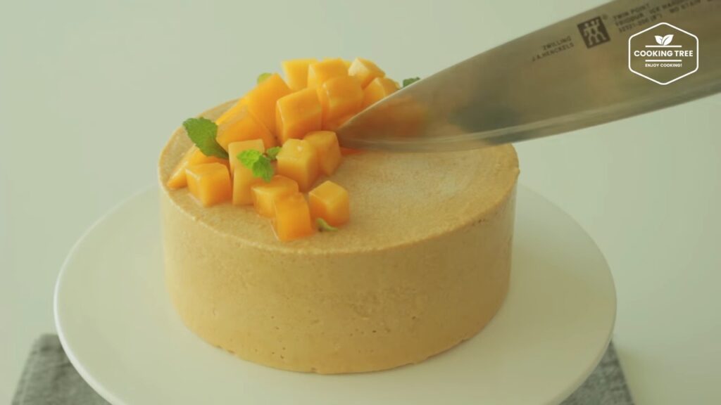 망고가 가득가득 망고 아이스크림 케이크 만들기 Mango ice cream cake Recipe Cooking tree 쿠킹트리 screenshot