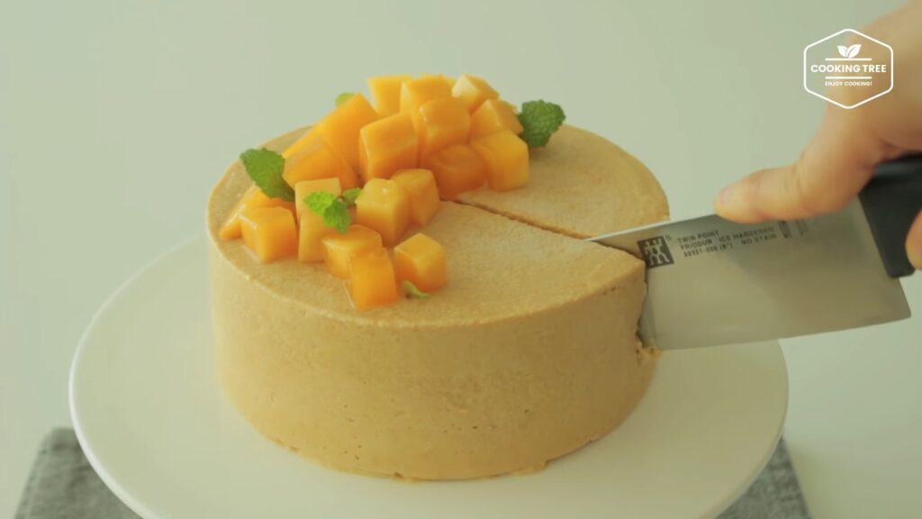 망고가 가득가득 망고 아이스크림 케이크 만들기 Mango ice cream cake Recipe Cooking tree 쿠킹트리 screenshot