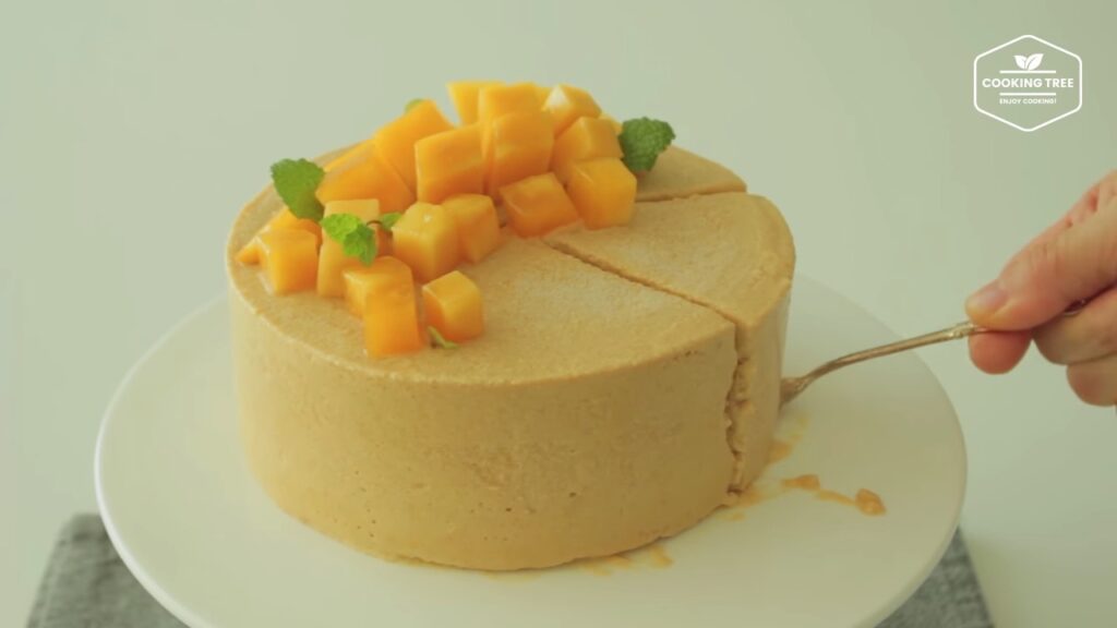 망고가 가득가득 망고 아이스크림 케이크 만들기 Mango ice cream cake Recipe Cooking tree 쿠킹트리 screenshot