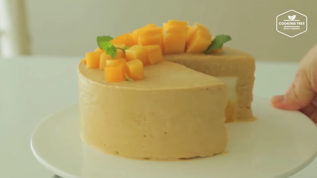 망고가 가득가득 망고 아이스크림 케이크 만들기 Mango ice cream cake Recipe Cooking tree 쿠킹트리 screenshot