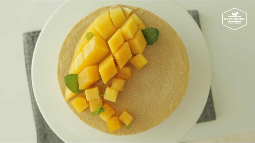 망고가 가득가득 망고 아이스크림 케이크 만들기 Mango ice cream cake Recipe Cooking tree 쿠킹트리 screenshot