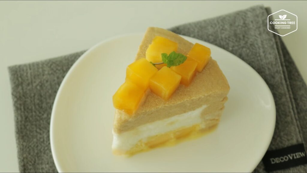 망고가 가득가득 망고 아이스크림 케이크 만들기 Mango ice cream cake Recipe Cooking tree 쿠킹트리 screenshot