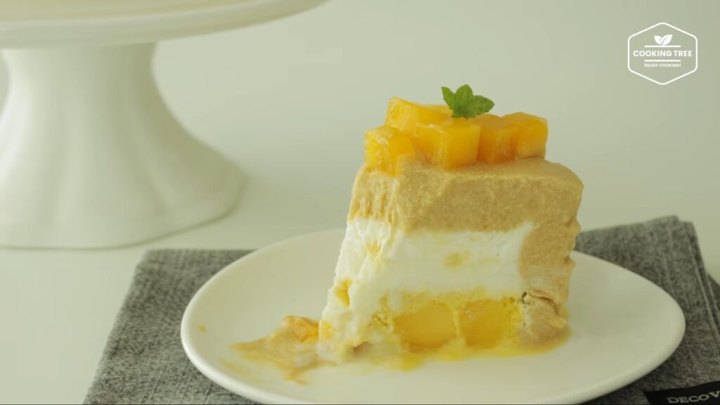 망고가 가득가득 망고 아이스크림 케이크 만들기 Mango ice cream cake Recipe Cooking tree 쿠킹트리 screenshot