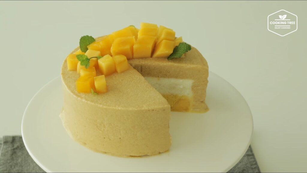 망고가 가득가득 망고 아이스크림 케이크 만들기 Mango ice cream cake Recipe Cooking tree 쿠킹트리 screenshot