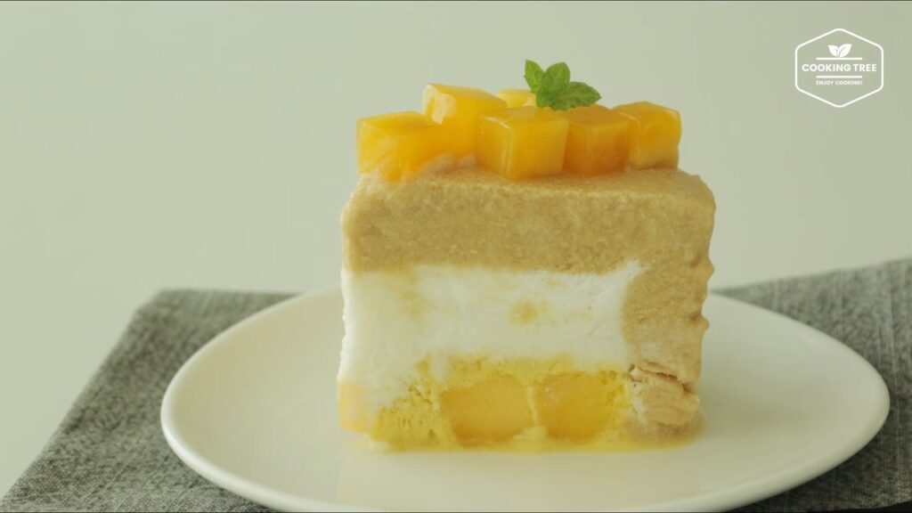 망고가 가득가득 망고 아이스크림 케이크 만들기 Mango ice cream cake Recipe Cooking tree 쿠킹트리 screenshot