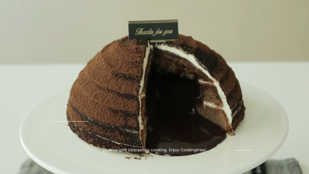 티라미수 가나슈 돔케이크 만들기 Tiramisu Ganache Dome cake Recipe ティラミスドームケーキ Cookingtree쿠킹트리 screenshot