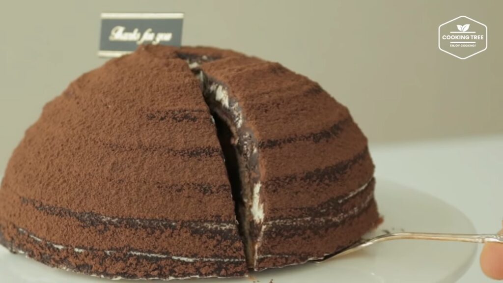 티라미수 가나슈 돔케이크 만들기 Tiramisu Ganache Dome cake Recipe ティラミスドームケーキ Cookingtree쿠킹트리 screenshot