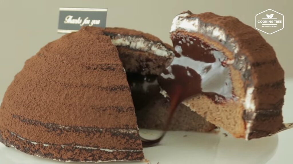 티라미수 가나슈 돔케이크 만들기 Tiramisu Ganache Dome cake Recipe ティラミスドームケーキ Cookingtree쿠킹트리 screenshot