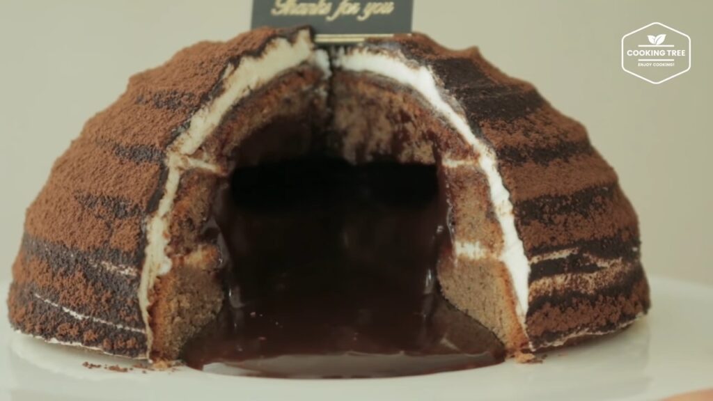 티라미수 가나슈 돔케이크 만들기 Tiramisu Ganache Dome cake Recipe ティラミスドームケーキ Cookingtree쿠킹트리 screenshot