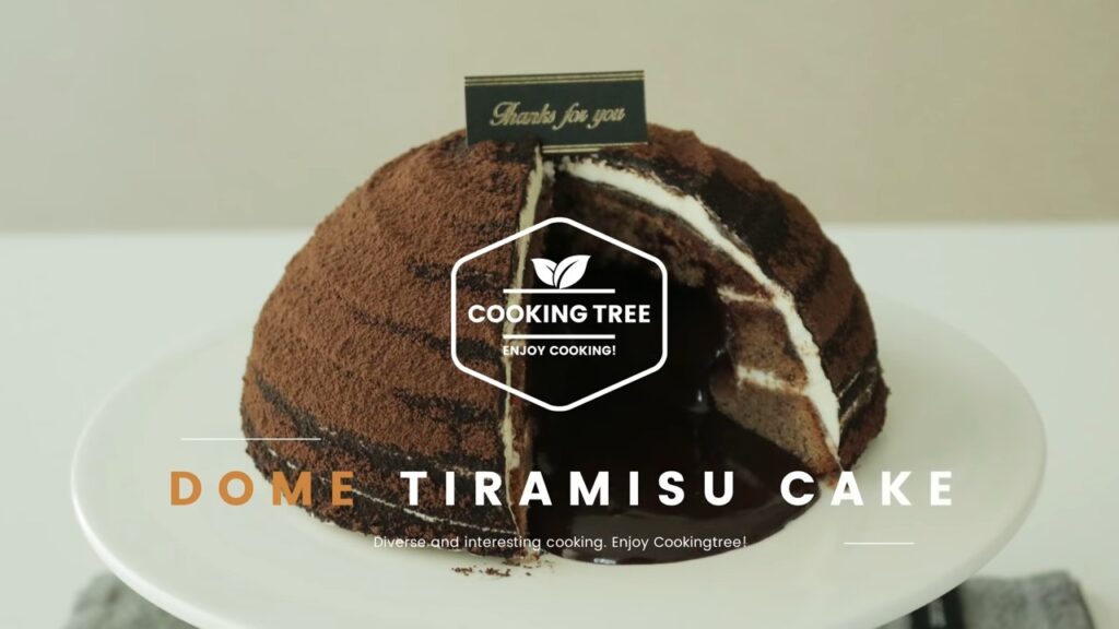 티라미수 가나슈 돔케이크 만들기 Tiramisu Ganache Dome cake Recipe ティラミスドームケーキ Cookingtree쿠킹트리 screenshot