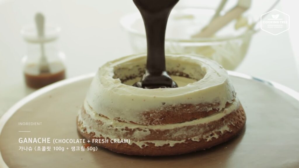 티라미수 가나슈 돔케이크 만들기 Tiramisu Ganache Dome cake Recipe ティラミスドームケーキ Cookingtree쿠킹트리 screenshot