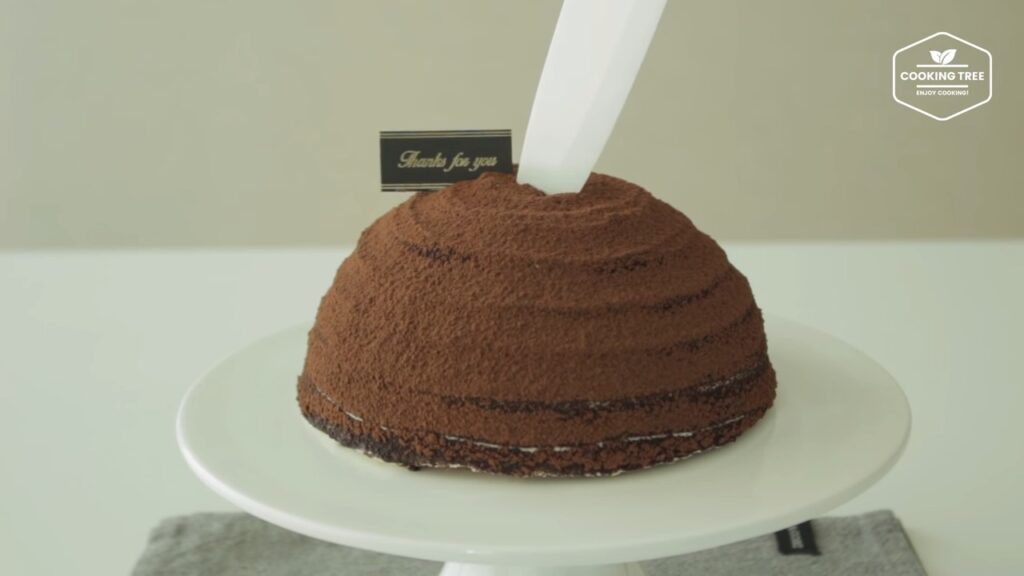티라미수 가나슈 돔케이크 만들기 Tiramisu Ganache Dome cake Recipe ティラミスドームケーキ Cookingtree쿠킹트리 screenshot