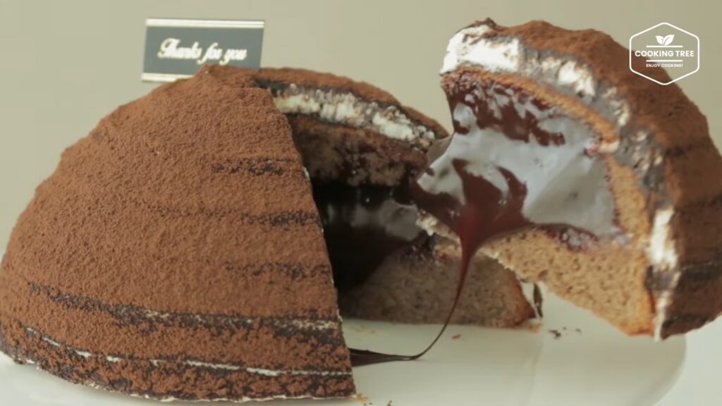 티라미수 가나슈 돔케이크 만들기 Tiramisu Ganache Dome cake Recipe ティラミスドームケーキ Cookingtree쿠킹트리 screenshot