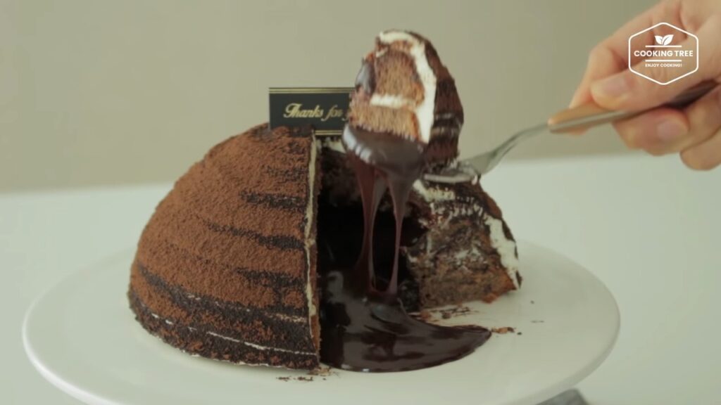 티라미수 가나슈 돔케이크 만들기 Tiramisu Ganache Dome cake Recipe ティラミスドームケーキ Cookingtree쿠킹트리 screenshot