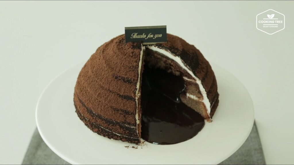 티라미수 가나슈 돔케이크 만들기 Tiramisu Ganache Dome cake Recipe ティラミスドームケーキ Cookingtree쿠킹트리 screenshot