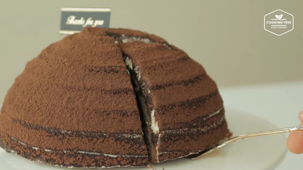 티라미수 가나슈 돔케이크 만들기 Tiramisu Ganache Dome cake Recipe ティラミスドームケーキ Cookingtree쿠킹트리 screenshot