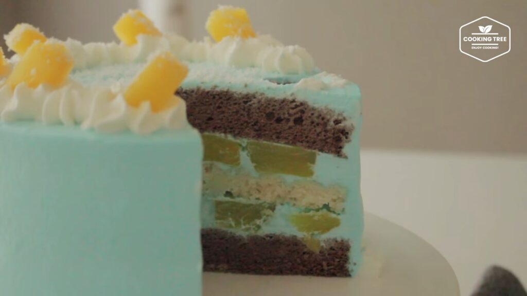 Blue Pineapple Choco Cake Recipe Cooking tree